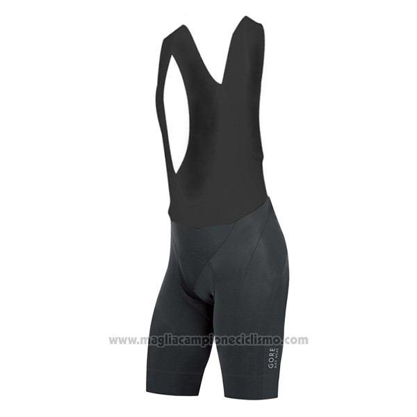 2017 Abbigliamento Ciclismo Gore Bike Wear Power Oxygen-ws-so Nero Manica Corta e Salopette